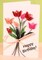 Greeting Card Making Kit. Tulips Flowers DIY Quilling Kit F07M3-5-FL10